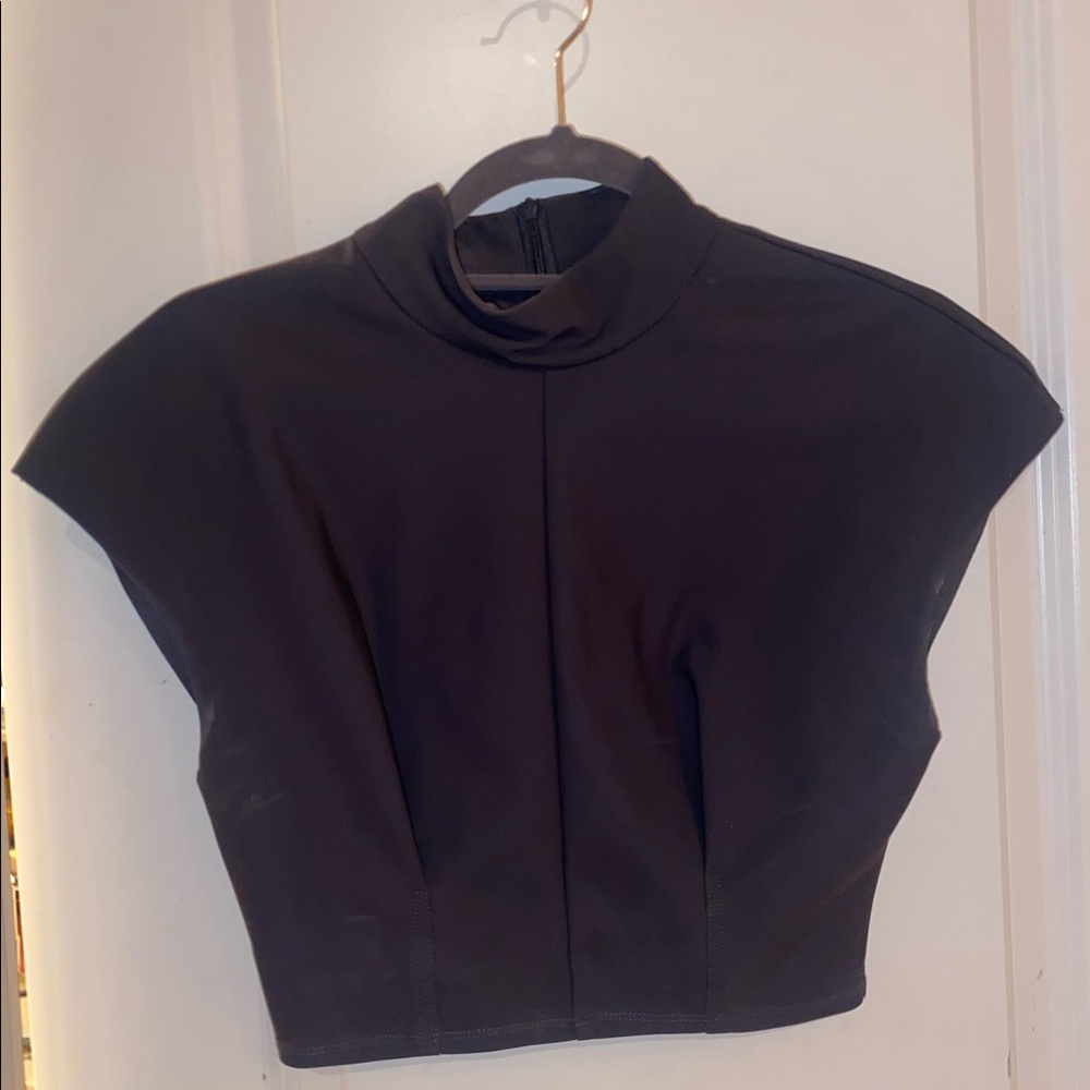 Charcoal Cropped Top